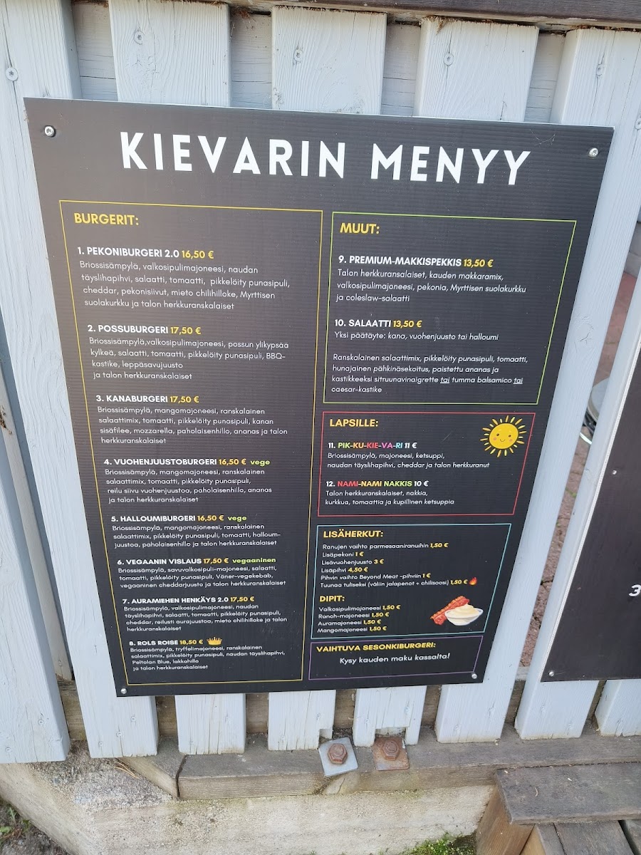 Menu Kivisalmen Kievari-2